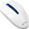 Мышь A4TECH N-530S, оптическая, проводная, USB, белый
