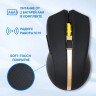 Мышь Oklick 495MW, оптическая, беспроводная, USB, черный и золотистый [998168]