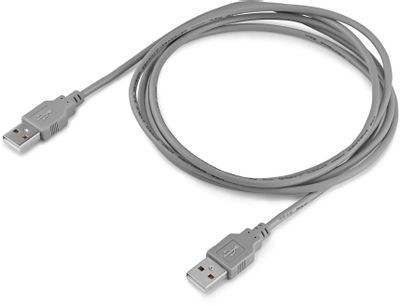 Кабель USB2.0 Buro USB A(m) - USB A(m), 1.8м, блистер, серый [bhp ret usb_am18]