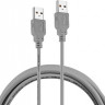 Кабель USB2.0 Buro USB A(m) - USB A(m), 1.8м, блистер, серый [bhp ret usb_am18]