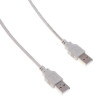 Кабель USB2.0 Buro USB A(m) - USB A(m), 1.8м, блистер, серый [bhp ret usb_am18]