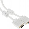 Кабель-удлинитель SVGA NingBo VGA (m) - VGA (f), ферритовый фильтр , 3м, серый