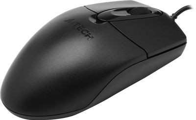Мышь A4TECH OP-720S, оптическая, проводная, USB, черный