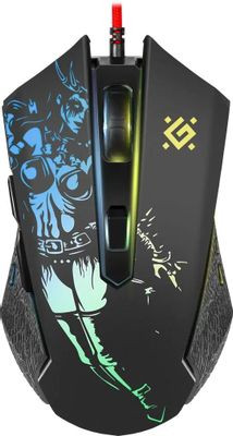 Мышь Defender Sin'Sister GM-933, игровая, оптическая, проводная, USB, черный [52933]