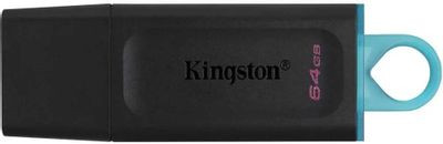 Флешка USB Kingston DataTraveler Exodia 64ГБ, USB3.2, черный и голубой [dtx/64gb]