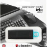 Флешка USB Kingston DataTraveler Exodia 64ГБ, USB3.2, черный и голубой [dtx/64gb]