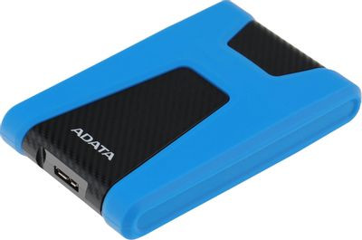 Внешний диск HDD A-Data DashDrive Durable HD650, 1ТБ, синий [ahd650-1tu31-cbl]