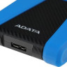 Внешний диск HDD A-Data DashDrive Durable HD650, 1ТБ, синий [ahd650-1tu31-cbl]