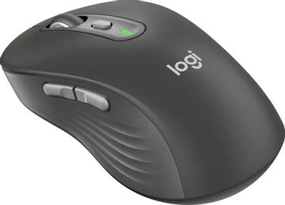 Мышь Logitech M750 L Large, оптическая, беспроводная, USB, графитовый [910-006266]