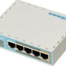 Wi-Fi роутер MIKROTIK hAP ac lite, AC750, белый [rb952ui-5ac2nd]