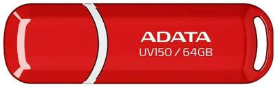 Флешка USB A-Data DashDrive UV150 64ГБ, USB3.0, красный [auv150-64g-rrd]