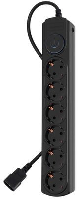 Сетевой фильтр Buro 800SH-5-B, 5м, черный