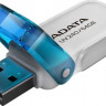 Флешка USB A-Data UV240 64ГБ, USB2.0, белый и голубой [auv240-64g-rwh]