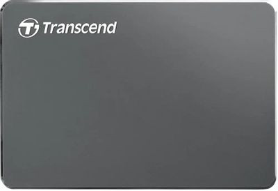 Внешний диск HDD Transcend StoreJet 25С3 TS1TSJ25C3N, 1ТБ, темно-серый