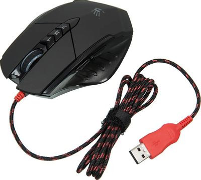 Мышь A4TECH Bloody V7, игровая, оптическая, проводная, USB, черный