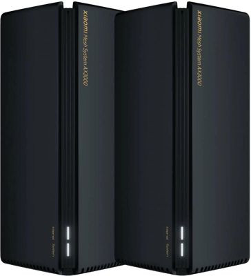 Роутер Xiaomi Mi Mesh System AX3000(2-pack), AX3000, черный, 2 шт. в комплекте [dvb4287gl]