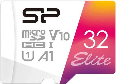 Карта памяти microSDHC UHS-I U1 Silicon Power Elite 32 ГБ, 100 МБ/с, Class 10, SP032GBSTHBV1V20SP, 1 шт., переходник SD