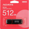 Флешка USB A-Data AUV150 512ГБ, USB3.0, черный [auv150-512g-rbk]
