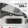 Флешка USB (Type-C) Kingston DataTraveler 70 DT70/128GB 128ГБ, USB3.2, черный