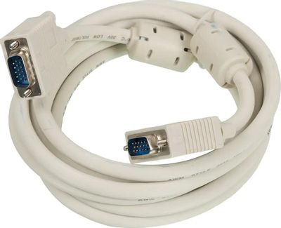 Кабель SVGA NingBo CAB016S-10F, VGA (m) - VGA (m), ферритовый фильтр , 3м, блистер, серый [cab016s-10f-br]