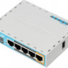 Wi-Fi роутер MIKROTIK hAP, N300, белый [rb951ui-2nd]