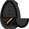 Мышь Logitech Lift, вертикальная, оптическая, беспроводная, USB, графитовый [910-006485]