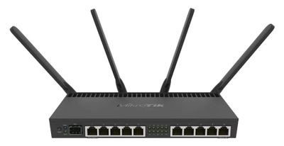 Wi-Fi роутер MIKROTIK RB4011iGS+5HacQ2HnD-IN, AC2000, черный