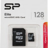 Карта памяти microSDXC UHS-I Silicon Power 128 ГБ, 75 МБ/с, Class 10, SP128GBSTXBU1V10SP, 1 шт., переходник SD