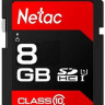 Карта памяти SDHC UHS-I U1 NETAC P600 8 ГБ, 80 МБ/с, Class 10, NT02P600STN-008G-R, 1 шт., без адаптера