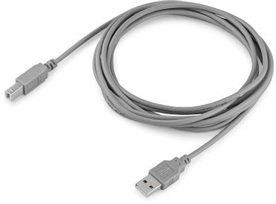Кабель USB2.0 Buro USB A(m) - USB B(m), 3м, блистер, серый [bhp ret usb_bm30]