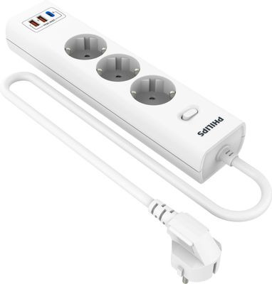 Сетевой фильтр Buro BU-SP5_USB_2A-B, 5м, черный