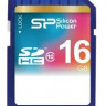 Карта памяти SDHC Silicon Power 16 ГБ, Class 10, SP016GBSDH010V10, 1 шт., без адаптера