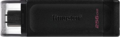 Флешка USB (Type-C) Kingston DataTraveler 70 DT70/256GB 256ГБ, USB3.2, черный