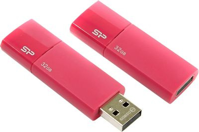 Флешка USB Silicon Power Ultima U05 32ГБ, USB2.0, розовый [sp032gbuf2u05v1h]