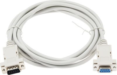 Кабель-удлинитель Serial 9 pin NingBo COM 9pin (m) - COM 9pin (f), 3м, серый