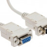 Кабель-удлинитель Serial 9 pin NingBo COM 9pin (m) - COM 9pin (f), 3м, серый