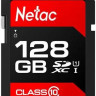Карта памяти SDXC UHS-I U1 NETAC P600 128 ГБ, 80 МБ/с, Class 10, NT02P600STN-128G-R, 1 шт., без адаптера