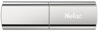 Флешка USB NETAC US2 512ГБ, USB3.1, черный и серебристый [nt03us2n-512g-32sl]