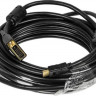 Кабель Buro HDMI (m) - DVI-D (m), GOLD , ферритовый фильтр , 10м, черный [hdmi-19m-dvi-d-10m]
