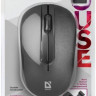 Мышь Defender Datum MM-285, оптическая, беспроводная, USB, черный [52285]