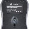 Мышь Oklick 115S, оптическая, проводная, USB, черный и красный [711637]
