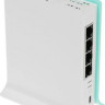 Wi-Fi роутер MIKROTIK hAP ax lite, AX600, голубой [l41g-2axd]