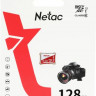 Карта памяти microSDXC UHS-I U1 NETAC P500 Eco 128 ГБ, 90 МБ/с, Class 10, NT02P500ECO-128G-S, 1 шт., без адаптера