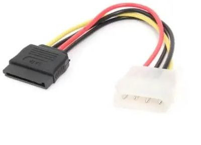 Кабель питания PREMIER 6-096-SATA-PS, SATA (прямой) - Molex 8981 (прямой), 0.15м, пакет