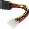 Кабель питания PREMIER 6-096-SATA-PSY, Molex 8981 (прямой) - SATA (прямой), 0.15м, пакет