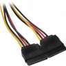 Кабель питания PREMIER 6-096-SATA-PSY, Molex 8981 (прямой) - SATA (прямой), 0.15м, пакет