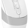 Мышь A4TECH Fstyler FB10C, оптическая, беспроводная, USB, белый и серый [fb10c grayish white]