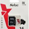 Карта памяти microSDHC UHS-I U1 NETAC P500 Eco 16 ГБ, 90 МБ/с, Class 10, NT02P500ECO-016G-R, 1 шт., с адаптером