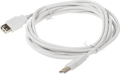 Кабель-удлинитель USB2.0 NingBo USB A(m) - USB A(f), 3м, серый