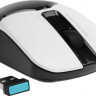 Мышь A4TECH Fstyler FB12, оптическая, беспроводная, USB, белый и черный [fb12 panda]